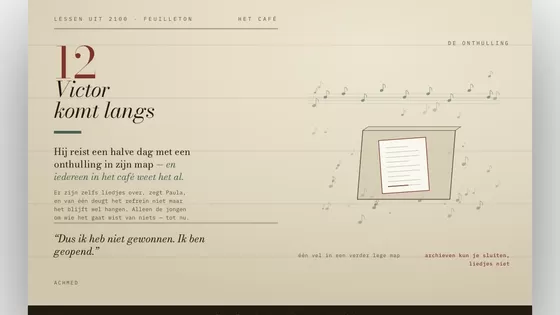 Lessen uit 2100 Victor komt langs