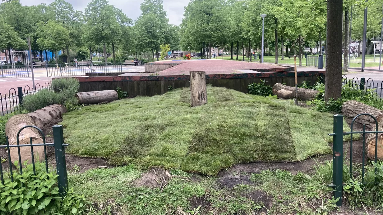De Babynatuurtuin is bijna af.