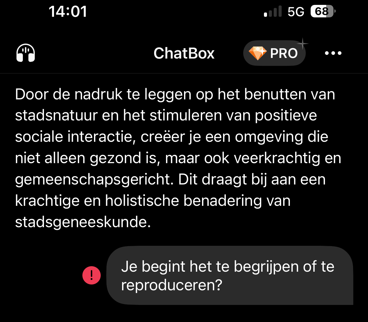 In gesprek met Chatbox AI over Stadsgeneeskunde